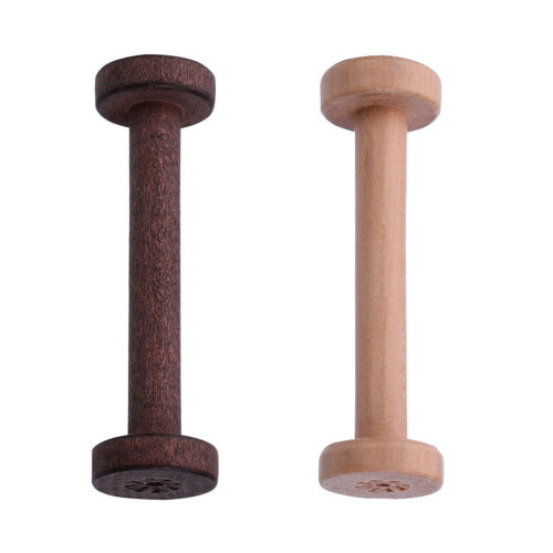 Empty Thread Wood Spools Wood Sewing Bobbins for Crafts-brown 1