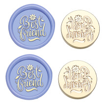 2Pcs Vintage Seal Stamp Head with Unique Pattern for Seal-XYW29