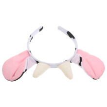 Cow Ear Horn Headband Für Kinder Weiche Tierohren Plüsch Kopfschmuck