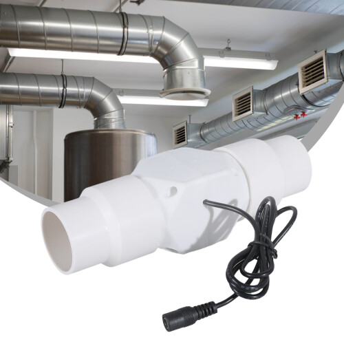 12v Extractor Fan Low Noise Inline Duct Hydroponic Air-40mm 2