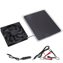 Ventilador solar impermeable para gallinero, ventiladores dobles, disipación de calor, eliminación de olores, circulación de aire, ventilador de
