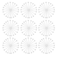 200 Transparente Diamant Blumenstrauß Nadeln Mit Box