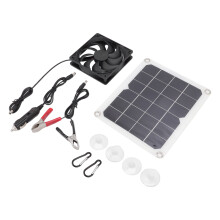 Ventilateur d'extraction pour serre et niche pour animaux, système de circulation d'air solaire à haut rendement, ventilateur portable d'extérieur