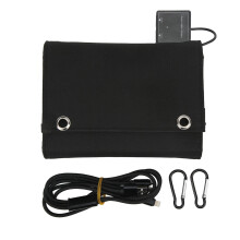 Tragbares 25W5V-Solarpanel-Ladegerät, 8-teiliges Solarpanel-Set mit hocheffizienten monokristallinen Solarzellen, leicht und tragbar für den
