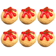 6Pcs Artificial Grilled Meat Balls Models Simulation-Type D