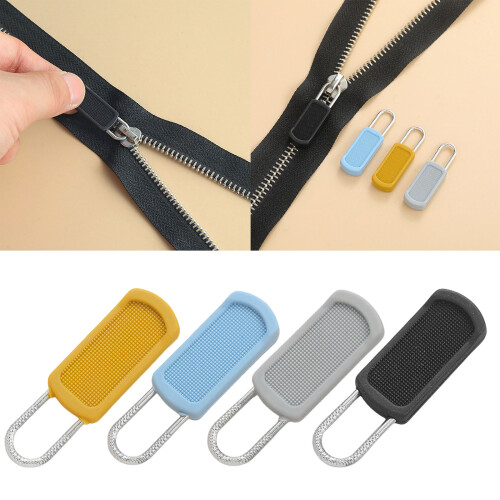 20Pcs Removable Zippers Pull Replacement Detachable-grey 2