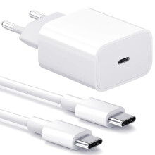 Luchtaire Tapa iPhone15, Luchtaire Balla USB C 20W le Cábla USB C go C 2m le haghaidh iPad Pro12.9, Samsung S20, Xiaomi, OnePlus, Universal Fast