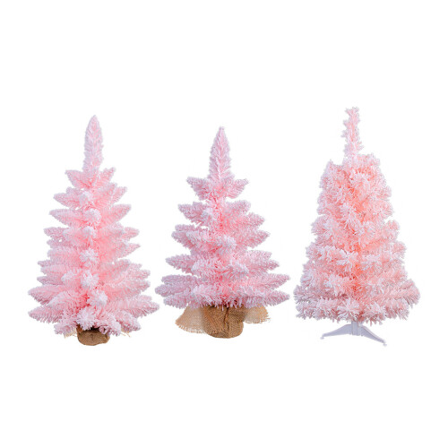 Festival Pink Christmas Tree Decoration Stylish Artificial-60CM 1