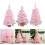 Festival Pink Christmas Tree Decoration Stylish Artificial-60CM 3