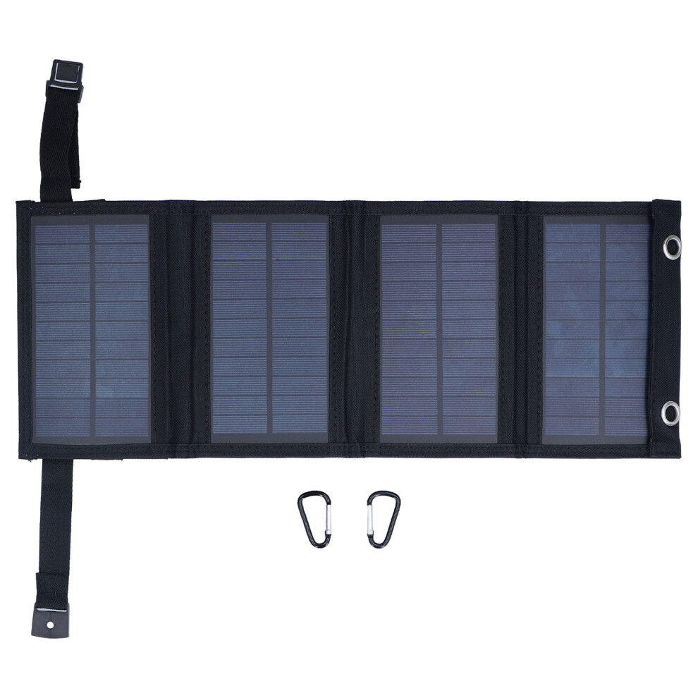 Portable Solar Panel Charger, 6W 5V High Conversion Efficiency Foldable Charger For Outdoor Activities 9454554434728