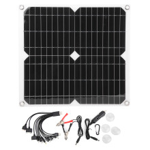 Flexibelt solpanelkit, mångsidig strömkälla, monokristallin solladdare, vattentät, förnybar energi för utomhusentusiaster