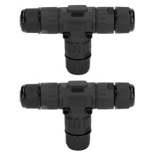 Conector elétrico de 3 pinos, caixa de junção à prova d'água IP68 para extensão elétrica externa e iluminação subaquática, material