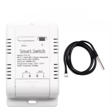 Tuya Smart Life App-fähiger Temperaturregler, WLAN-Temperaturregler mit Fernsteuerung (Ein/Aus) und drahtloser Fernbedienung,