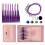 3.0mm-6.0mm Interchangeable Circular Knitting Needle Set with 6