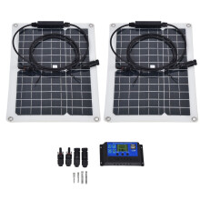 Bärbar solladdare, högeffektiva solpaneler för bilbatterier, husbil, yacht, solenergi, hög stabilitet, god hållbarhet, låg vikt, enkel att bära