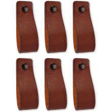 Leren handgreep, verfraai uw meubels, leren ladehandgrepen voor kasten, kledingkasten, keuken en badkamer, authentiek volnerfleer, industriële look.