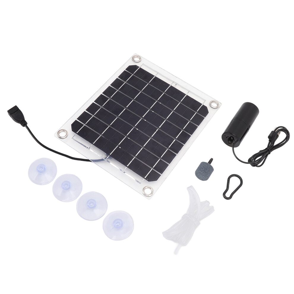 12V Battery Charger For Outdoor Gifts, Noiseless Solar Air Pump With Waterproof Solar Charger For Christmas Or Father's Day Presents 9454554433066