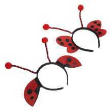 2Stk Ladybug Stirnband: Insekten Kostümaccessoire Für Kinder Für Party