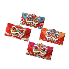 4Pcs Redness Envelopes for Traditional Spring-Peace and joy