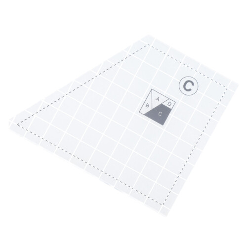 3/4/5Pcs Sewing Ruler Set for Quilting Clear-4 piece set C