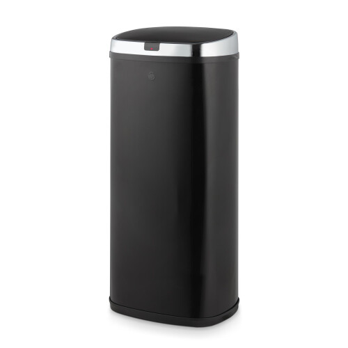 Swan Swan Townhouse 50L Sensor Bin in Black - Large Capacity Kitchen bin