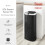 Swan Swan Townhouse 50L Sensor Bin in Black - Large Capacity Kitchen bin 2