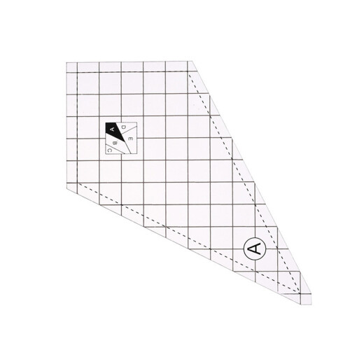 3/4/5Pcs Quilting Ruler Sewing Ruler Templates-5 piece set A