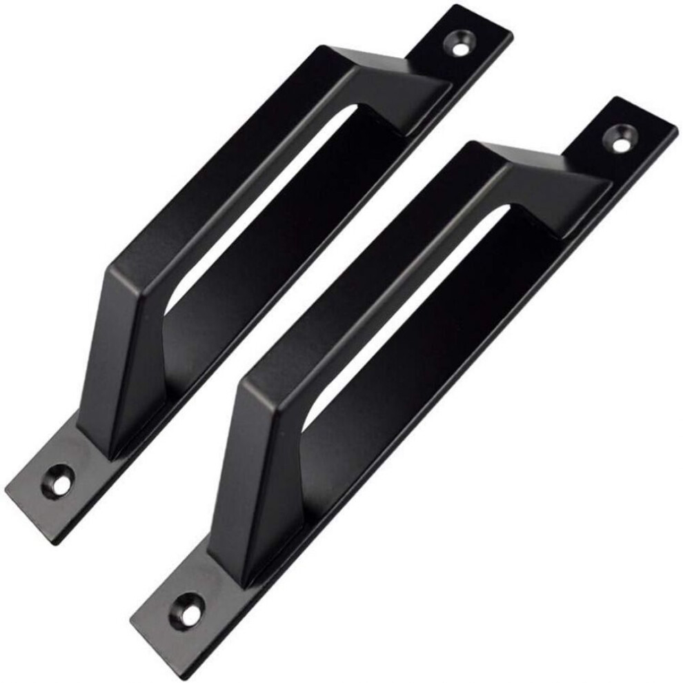 Sliding Barn Door Handle, D Shaped Door Pull For Interior Exterior Wood Gate Cabinet Closet Drawer, Anti Rust Anti Corrosion Carbon Steel Handle With 9454554453378