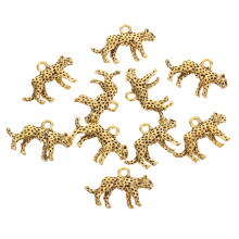 20Stk Diy Leopard Schlüsselanhänger Zinklegierung Für Bastelarbeiten