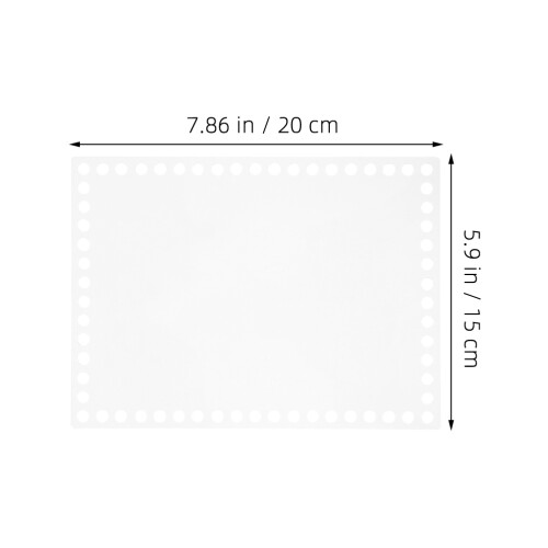 3Pcs Base De Crochê Acrílico Transparente Para Bolsa 2