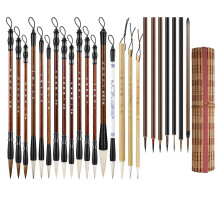 24Pcs Traditional Chinese Calligraphy Brush Painting Brush