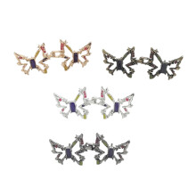 4 Pairs Jeans Button Pins Butterfly Waist Buckles Trouser Button