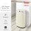 Swan Swan Townhouse 42L Square Sensor Bin Cream - Kitchen/Household Bin 2