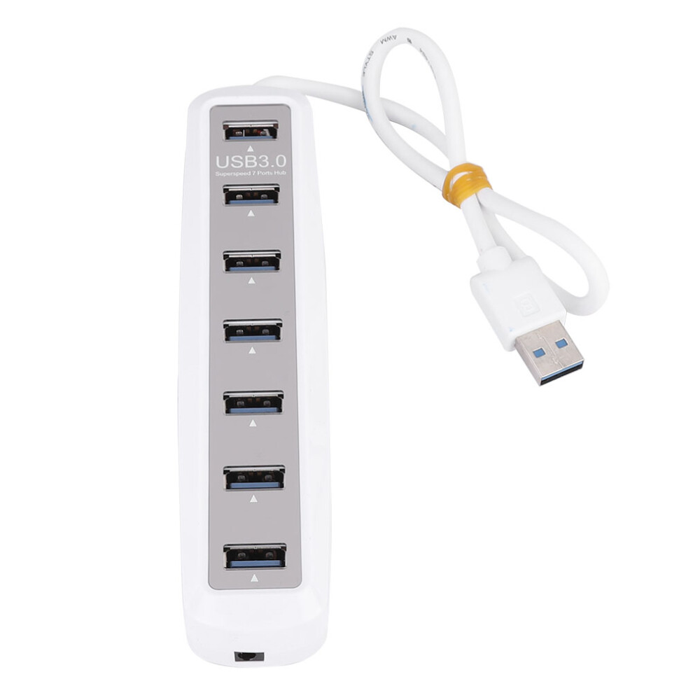 Usb Hub 3.0 Splitter, The Perfect Companion For Your Digital Journey, Seven Ports With Individual On/Off Switches And Fast 5Gbps Data Transfer 9454554457826