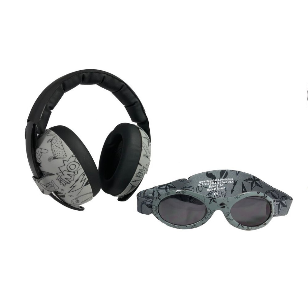 Banz Ltd Earmuff And Sunglasses Grey 0-2 Years