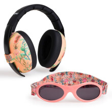 (Waratah) Baby Earmuffs & Sunglasses Combo