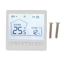 Programmierbarer Thermostat für Fußbodenheizungssysteme, intelligenter Fußbodenheizungsthermostat mit Touchscreen-Display und LCD-Digitalanzeige,