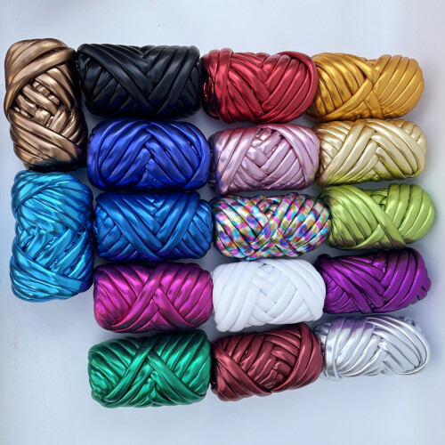 Metallic Knitting Yarn Glossy Milky Silk Thread Braiding-20 1