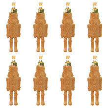 Traditional Flocking Nutcrackers Hanging-Earthy Yellow 8