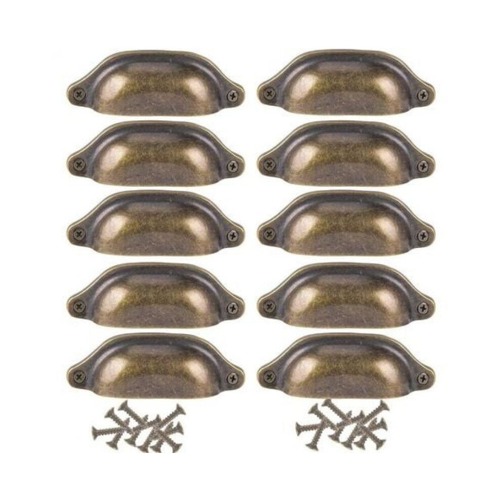 Vintage Style Seashell Shaped Drawer Handles, Antique English Flat Box Cup Pull With Solid Brass Construction For Multi-Purpose Furniture Hardware 9454554446134