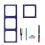 86 Type Wire Box Template Switches Socket Hole-1 single hole 2