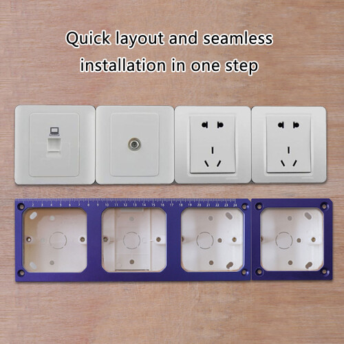 86 Type Wire Box Template Switches Socket Hole-1 single hole 2