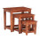VidaXL vidaXL 3x Solid Acacia Wood Nesting Table Coffee Side Tea Accent Stand Desk 4