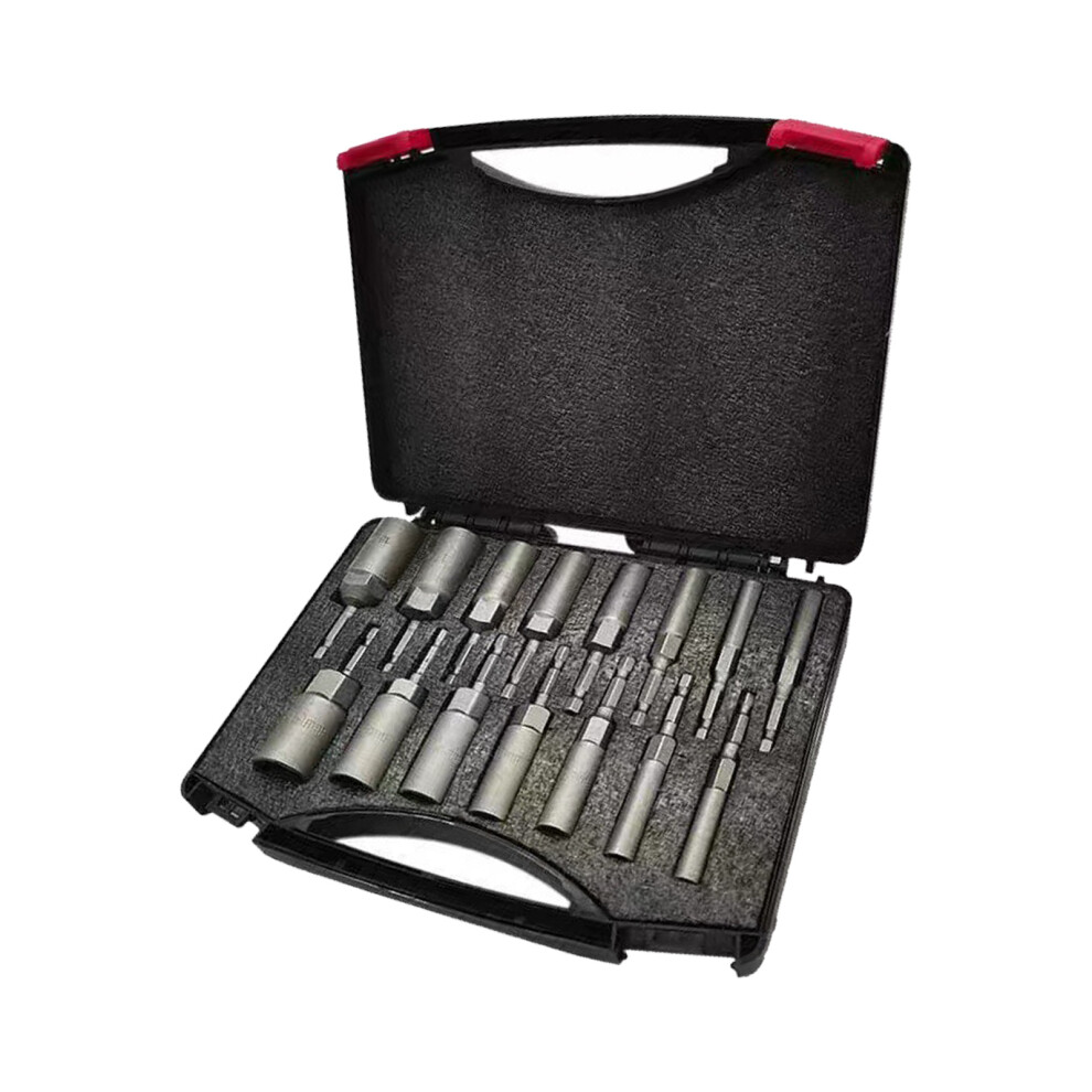 Power Nut Driver Drill Bit Set 1/4Inch Shank Hexagonal Socket 7696000645315