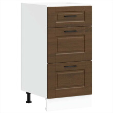 vidaXL Kitchen Base Cabinet Porto Brown Oak Engineered Wood sink base cabinet
