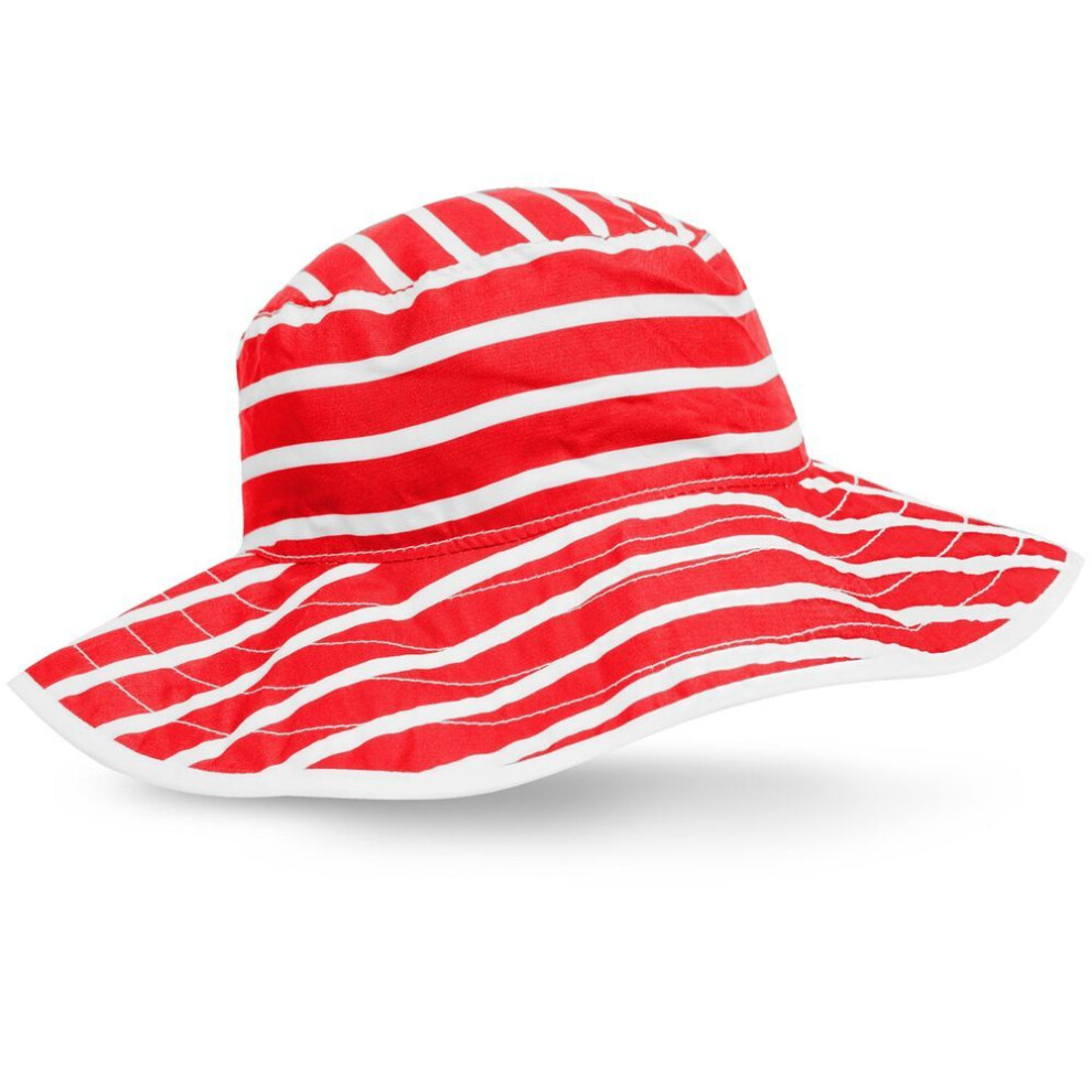 Banz Ltd Girls Red ( Stripe, Kidz) Sun Hats