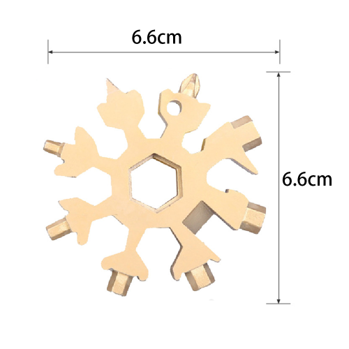 Πολυεργαλείο ακριβείας Snowflake, κλειδί Snowflake από χάλυβα υψηλής περιεκτικότητας σε 1