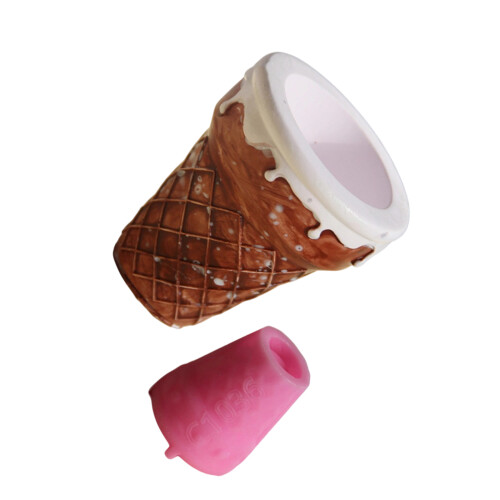 Flexible Silicone Ice Cream Mould Plasters Cup Candle Craft-A