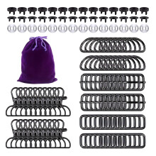 100 Stück Karabinerverschlüsse, Hardware-Schnallen-Set, D-Ringe,