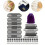 100 Stück Karabinerverschlüsse, Hardware-Schnallen-Set, D-Ringe, 5